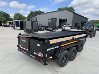 New LOWEST PRICES 2026 Southland 14ft Low Profile Dump Trailer 2-7000 lb axles =14K with Ramps