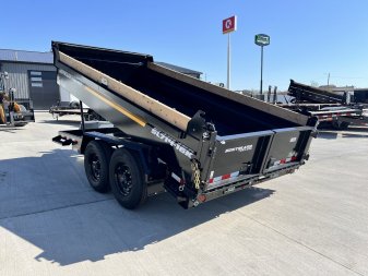 New 2026 Southland 7x14 Low Profile Dump Trailer 2-8000 lb axles = 16K aluminum ramps and Tarp Included