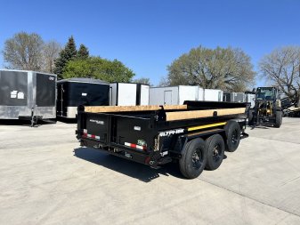 New 2026 Southland 7x14 Low Profile Dump Trailer 2-8000 lb axles = 16K aluminum ramps and Tarp Included