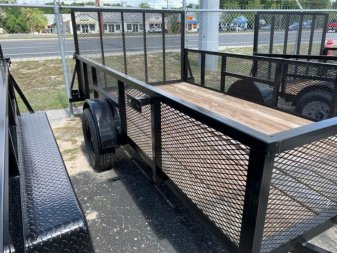 New 2023 5X10SA Utility Trailer / 2' Mesh