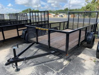 New 2023 5X10SA Utility Trailer / 2' Mesh
