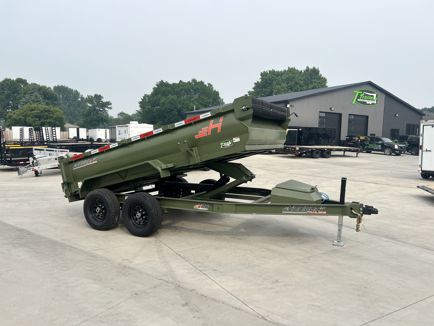 New 2025 Horizon Trailers HZ6 12ft dump Dump Trailer
