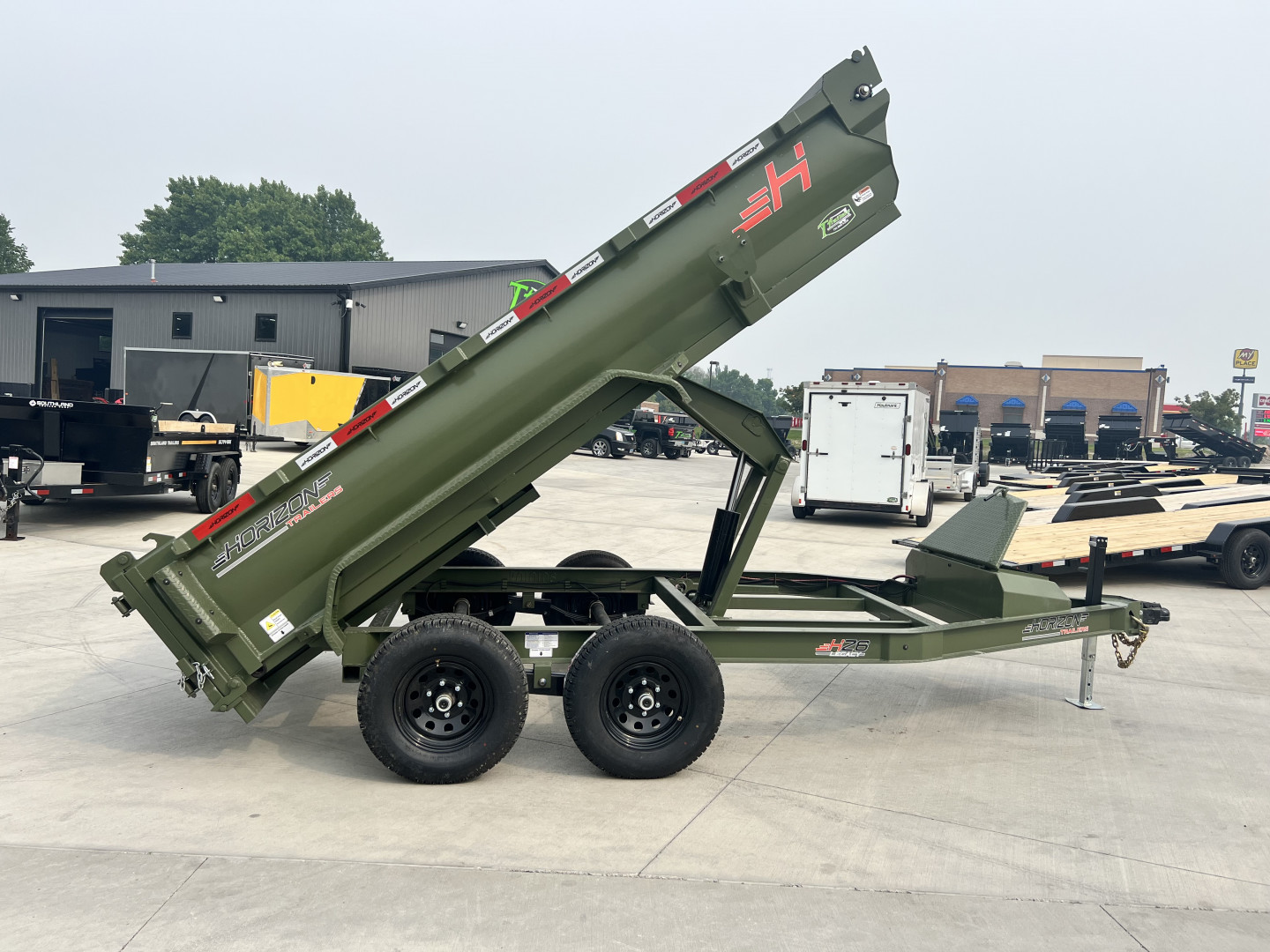 New 2025 Horizon Trailers HZ6 12ft dump Dump Trailer