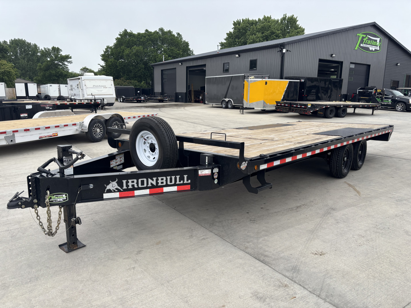 Used 2021 Norstar 22 ft deckover Flatbed Trailer