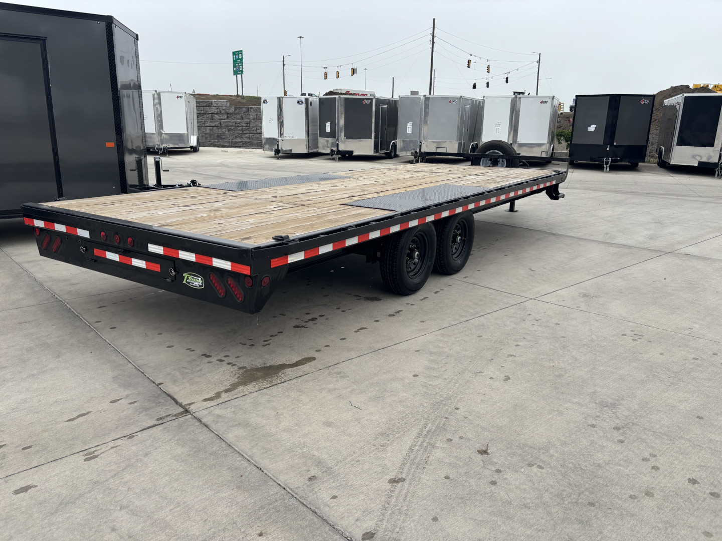 Used 2021 Norstar 22 ft deckover Flatbed Trailer