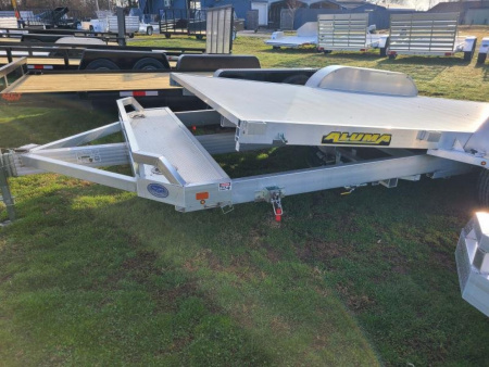 New 2026 Aluma 8218TILT-TA-EL-RTD Tilt Hauler Car / Racing Trailer