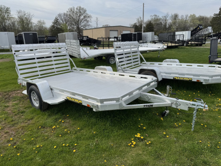 New 2026 ALUMA Aluma 7712H One Piece Gate Utility Trailer