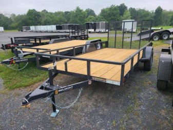 New 2025 BELMONT - 6'x14' Tube Top Single Axle UT614TT Utility Trailer