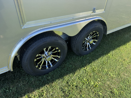 New 2026 E-Z Hauler EZEC8.5X24CH-XLT-P Car Hauler 6 FOOT 10 INCH INTERIOR HEIGHT 4 FOOT ESCAPE DOOR FREE ALUMINUM WHEEL UPGRADE SUMMER SALE ON NOW