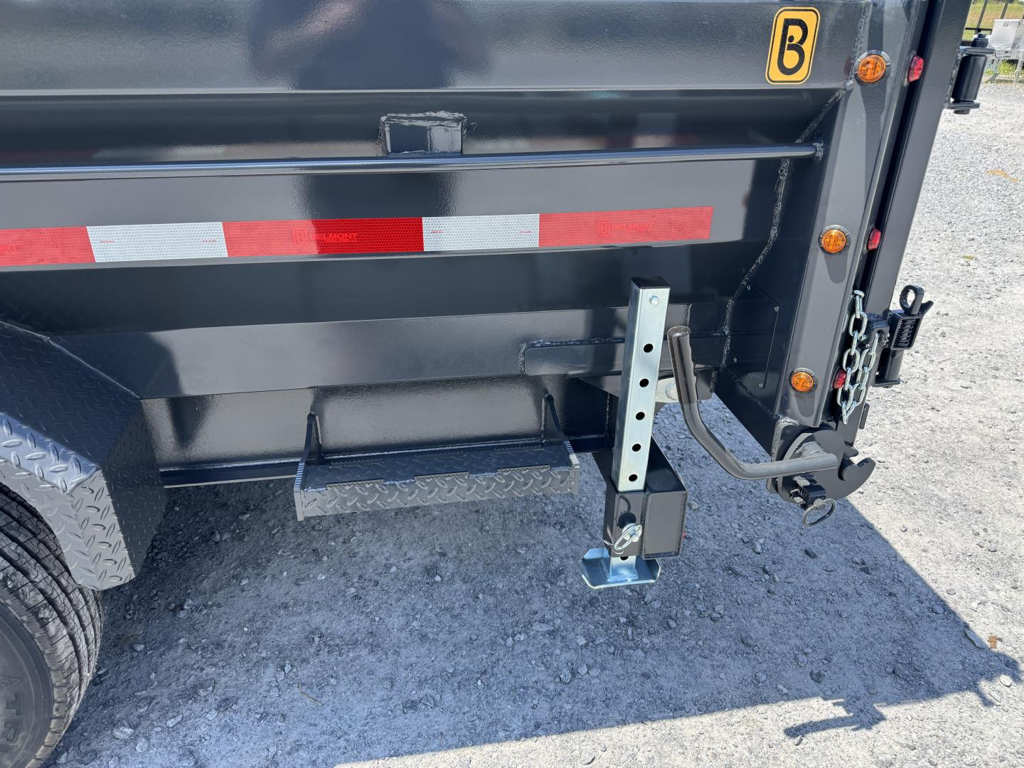 New 2025 BELMONT DLX8216-16K 7x16 Heavy Duty 16k Low Profile Dump, 5 Stage Telescopic Cylinder, With Power Tongue Jack, Cordless Remote, Tarp Kit Included