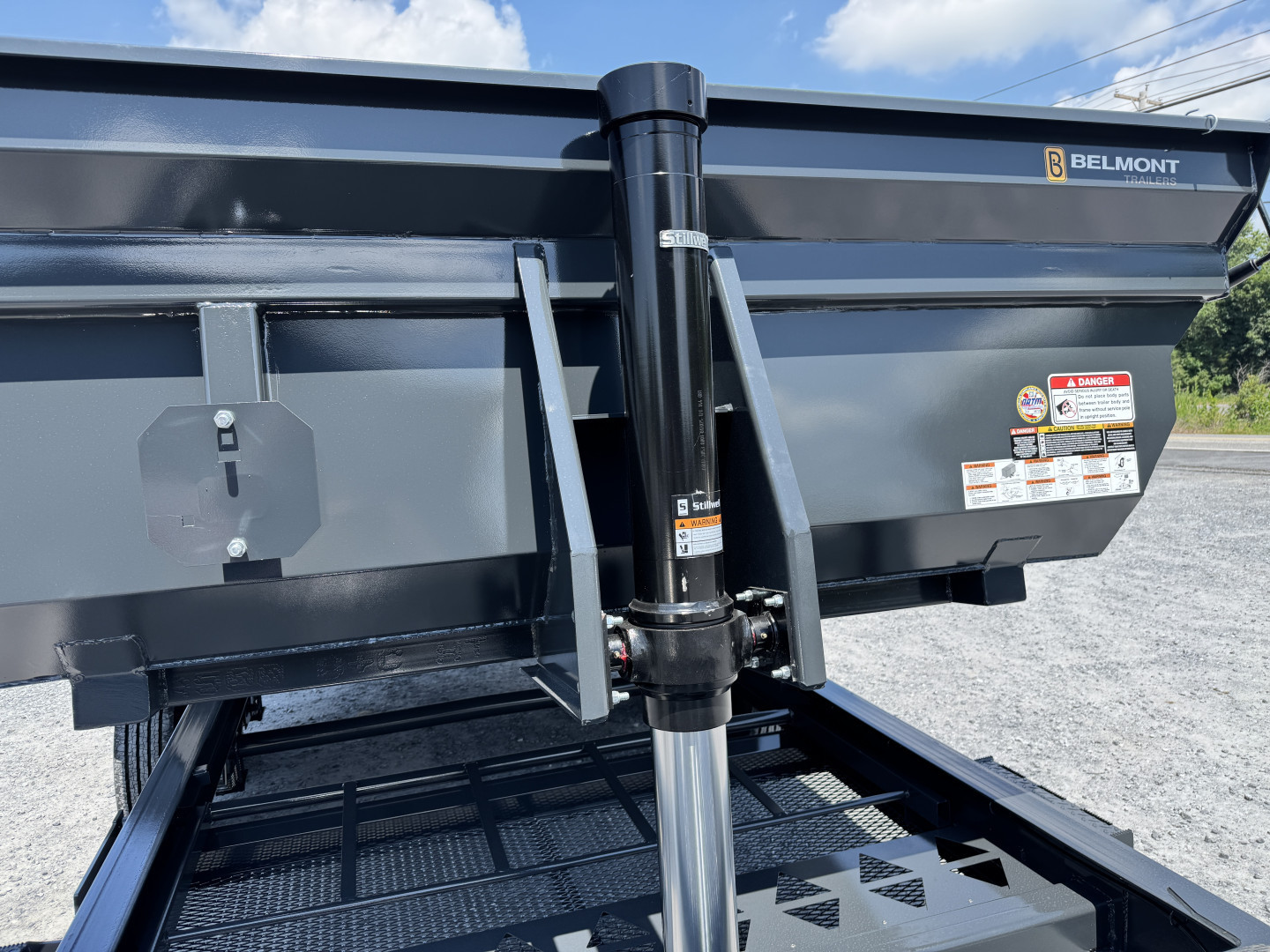 New 2025 BELMONT DLX8216-16K 7x16 Heavy Duty 16k Low Profile Dump, 5 Stage Telescopic Cylinder, With Power Tongue Jack, Cordless Remote, Tarp Kit Included