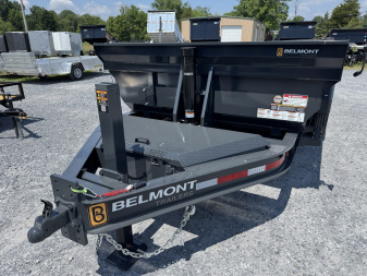 New 2025 BELMONT DLX8216-16K 7x16 Heavy Duty 16k Low Profile Dump, 5 Stage Telescopic Cylinder, With Power Tongue Jack, Cordless Remote, Tarp Kit Included