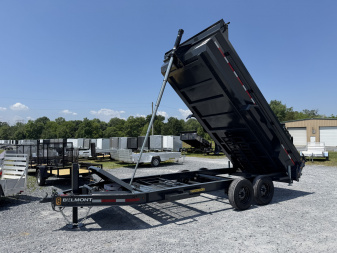 New 2025 BELMONT DLX8216-16K 7x16 Heavy Duty 16k Low Profile Dump, 5 Stage Telescopic Cylinder, With Power Tongue Jack, Cordless Remote, Tarp Kit Included