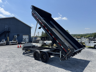 New 2025 BELMONT DLX8216-16K 7x16 Heavy Duty 16k Low Profile Dump, 5 Stage Telescopic Cylinder, With Power Tongue Jack, Cordless Remote, Tarp Kit Included