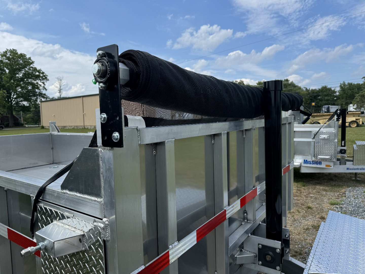 New 2027 Mission MODP7X14 Aluminum 14k Low Pro Dump 2 Foot Sides Dump Trailer FREE TARP KIT FREE ALUMINUM WHEEL UPGRADE
