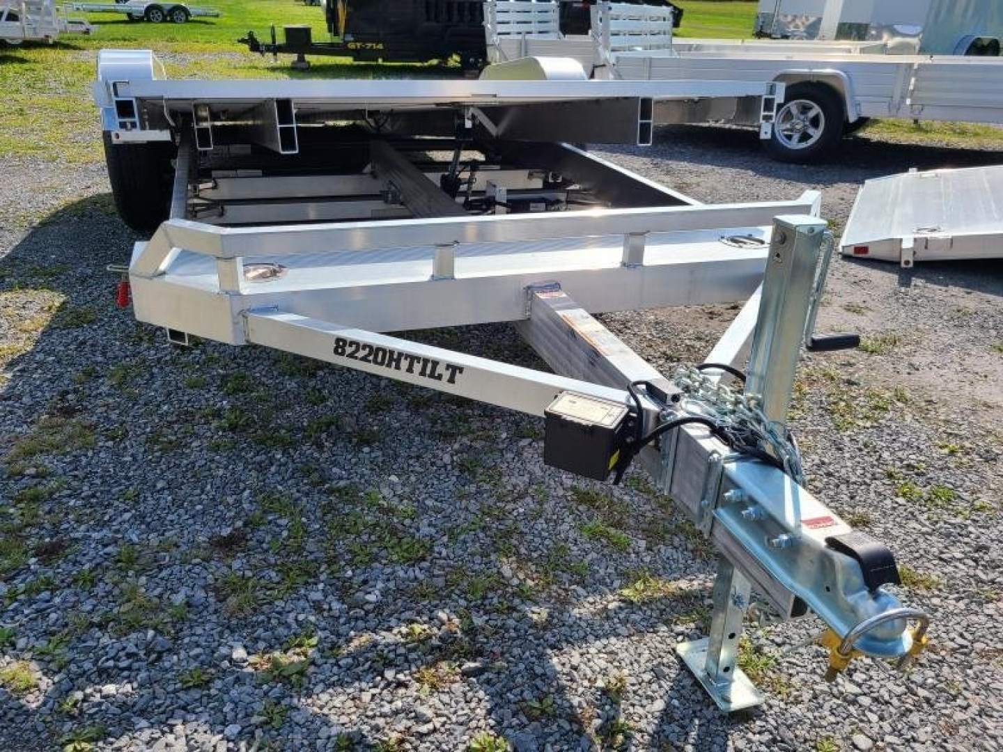 New 2026 Aluma 8220H-TILT-TA-EL-RTD Heavy Tilt Hauler Car / Racing Trailer