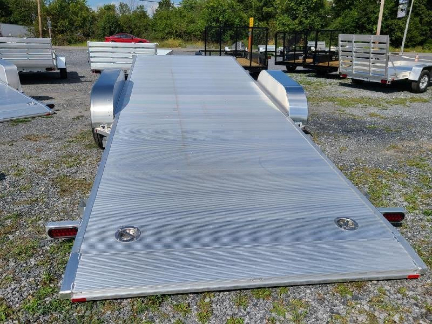 New 2026 Aluma 8220H-TILT-TA-EL-RTD Heavy Tilt Hauler Car / Racing Trailer