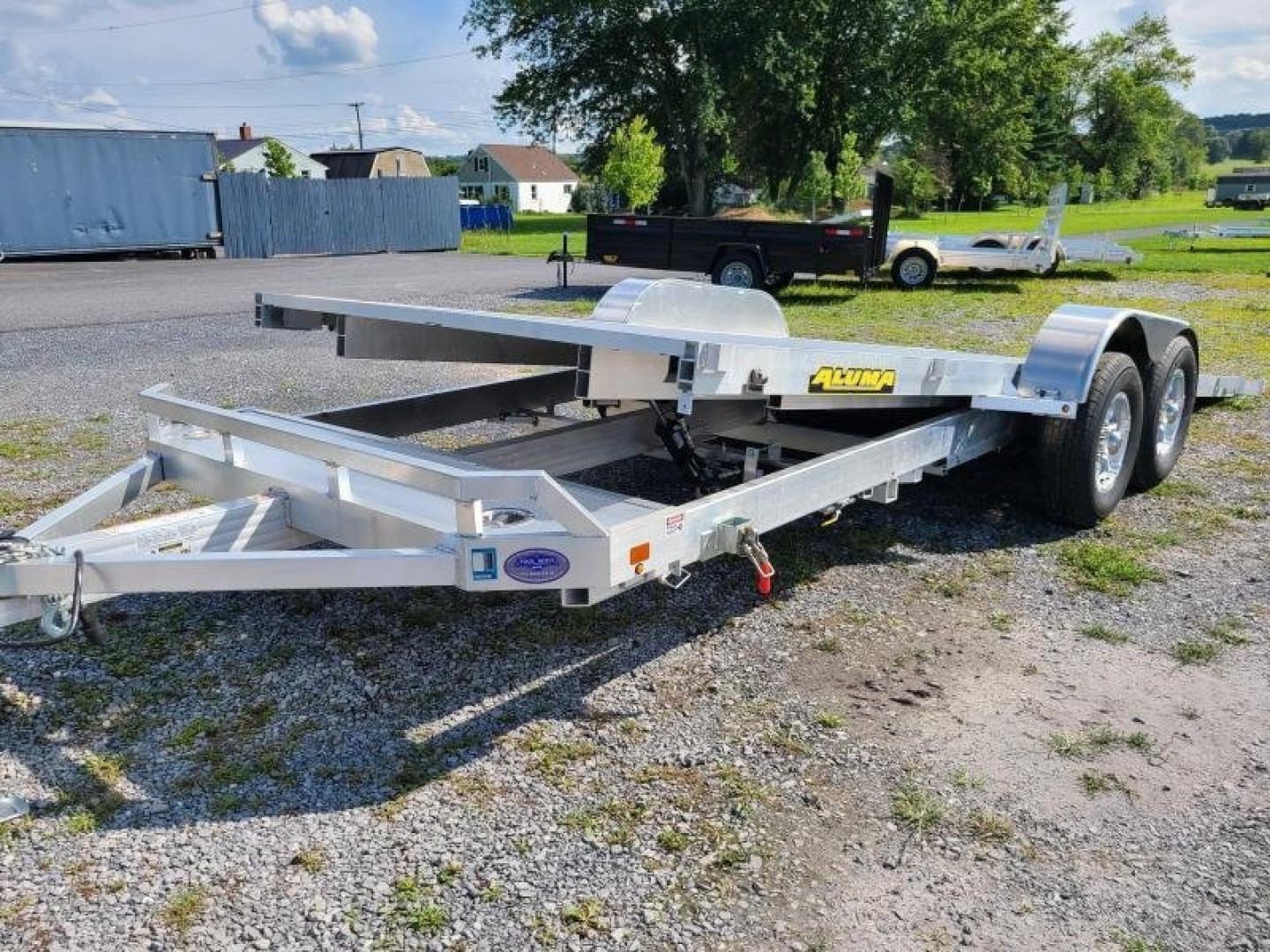 New 2026 Aluma 8220H-TILT-TA-EL-RTD Heavy Tilt Hauler Car / Racing Trailer