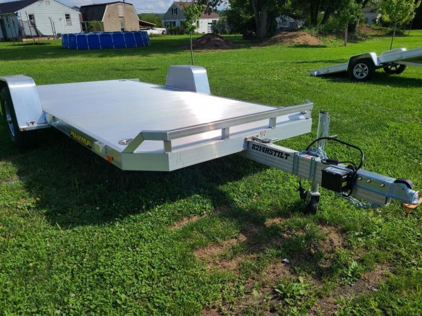 New 2025 Aluma 8214H-TILT-S-EL-RTD Utility Trailer CLEARANCE SALE