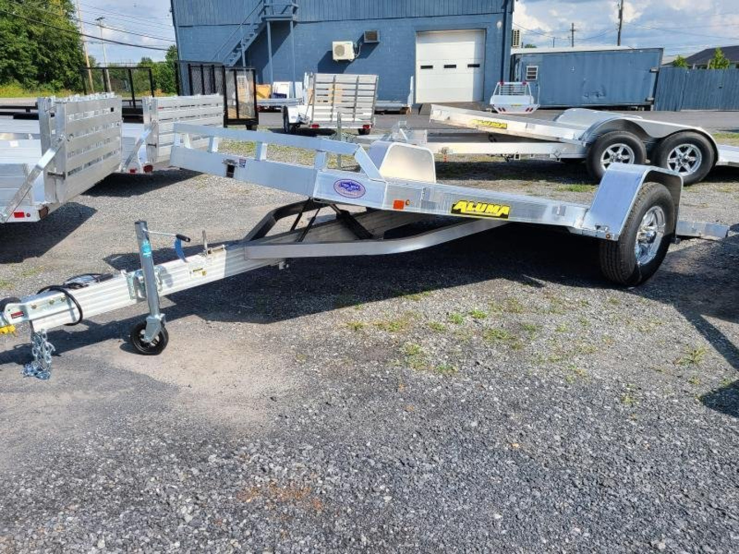 New 2025 Aluma 8214H-TILT-S-EL-RTD Utility Trailer CLEARANCE SALE