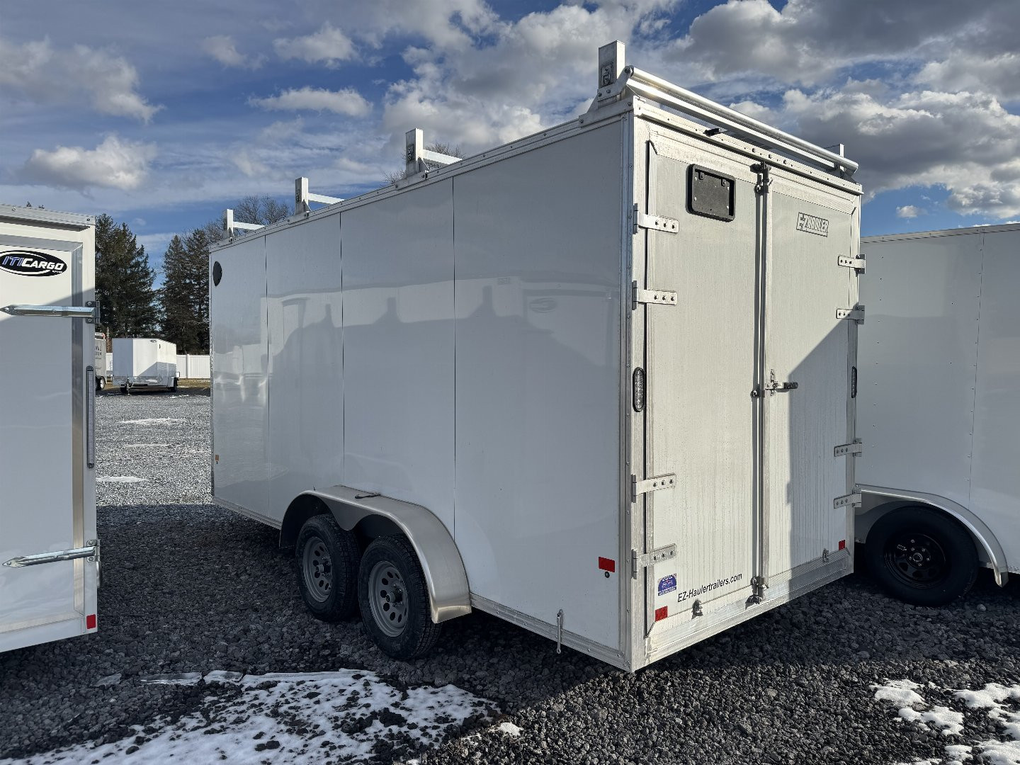 New 2025 E-Z HAULER 7X16 Aluminum Construction Trailer Cargo / Enclosed Trailer With Integrated Wall System