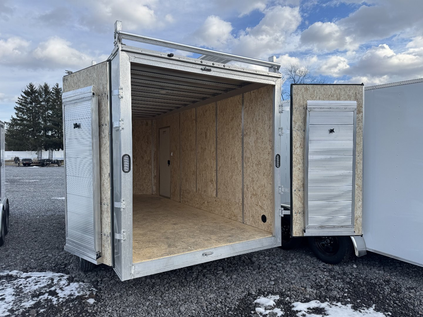 New 2025 E-Z HAULER 7X16 Aluminum Construction Trailer Cargo / Enclosed Trailer With Integrated Wall System