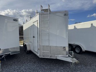 New 2025 E-Z HAULER 7X16 Aluminum Construction Trailer Cargo / Enclosed Trailer With Integrated Wall System