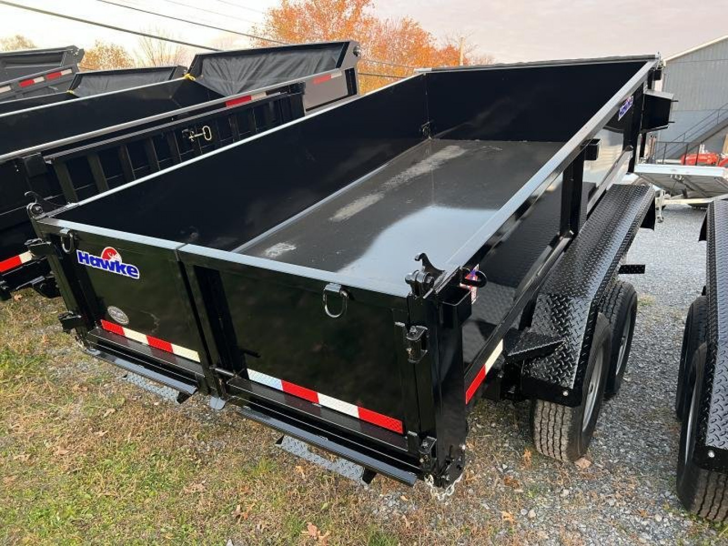 New 2025 HAWKE TRAILERS 6X12 HD Low Pro 10000 Lb Dump Free Tarp Kit Dump Trailer
