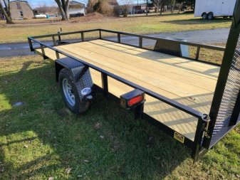 New 2025 MCT 6'4"x14' Landscape Trailer Utility Trailer