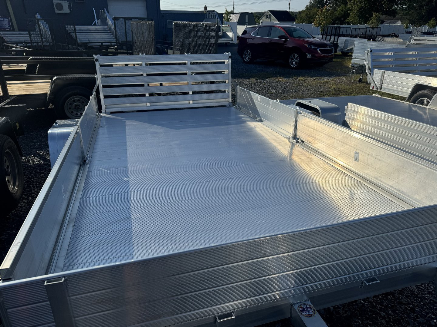 New 2026 Aluma 8112S-R-BT-SR 2 Place ATV w/ BiFold Gate ATV Trailer