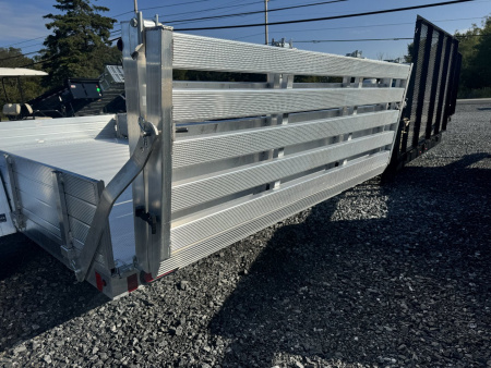 New 2026 Aluma 8112S-R-BT-SR 2 Place ATV w/ BiFold Gate ATV Trailer