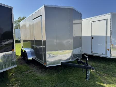 New 2026 ITI Cargo KY-DX8414-070 ITI Cargo 7x14 Tandem Axle Enclosed 7000LB 7'1  Interior Rear Ramp Door Cargo / Enclosed Trailer FREE ALUMINUM WHEELS