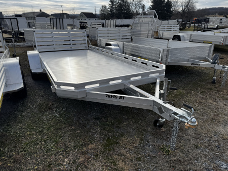 New 2026 Aluma 7814S-BT Bi Fold Tailgate Utility Trailer