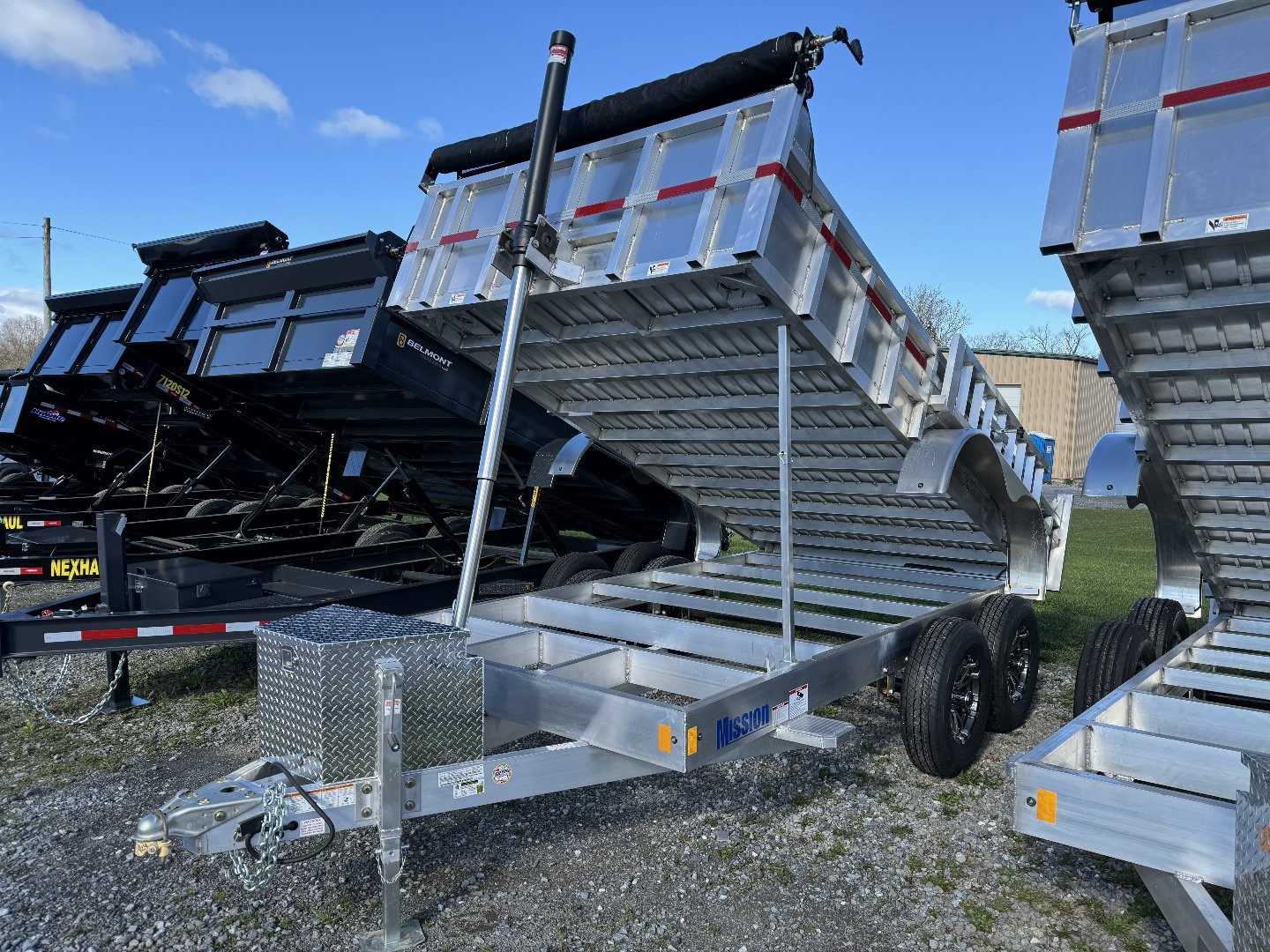 New 2024 MISSION Mission 7x14 MODP Alumium 12k Low Pro Dump Dump ...
