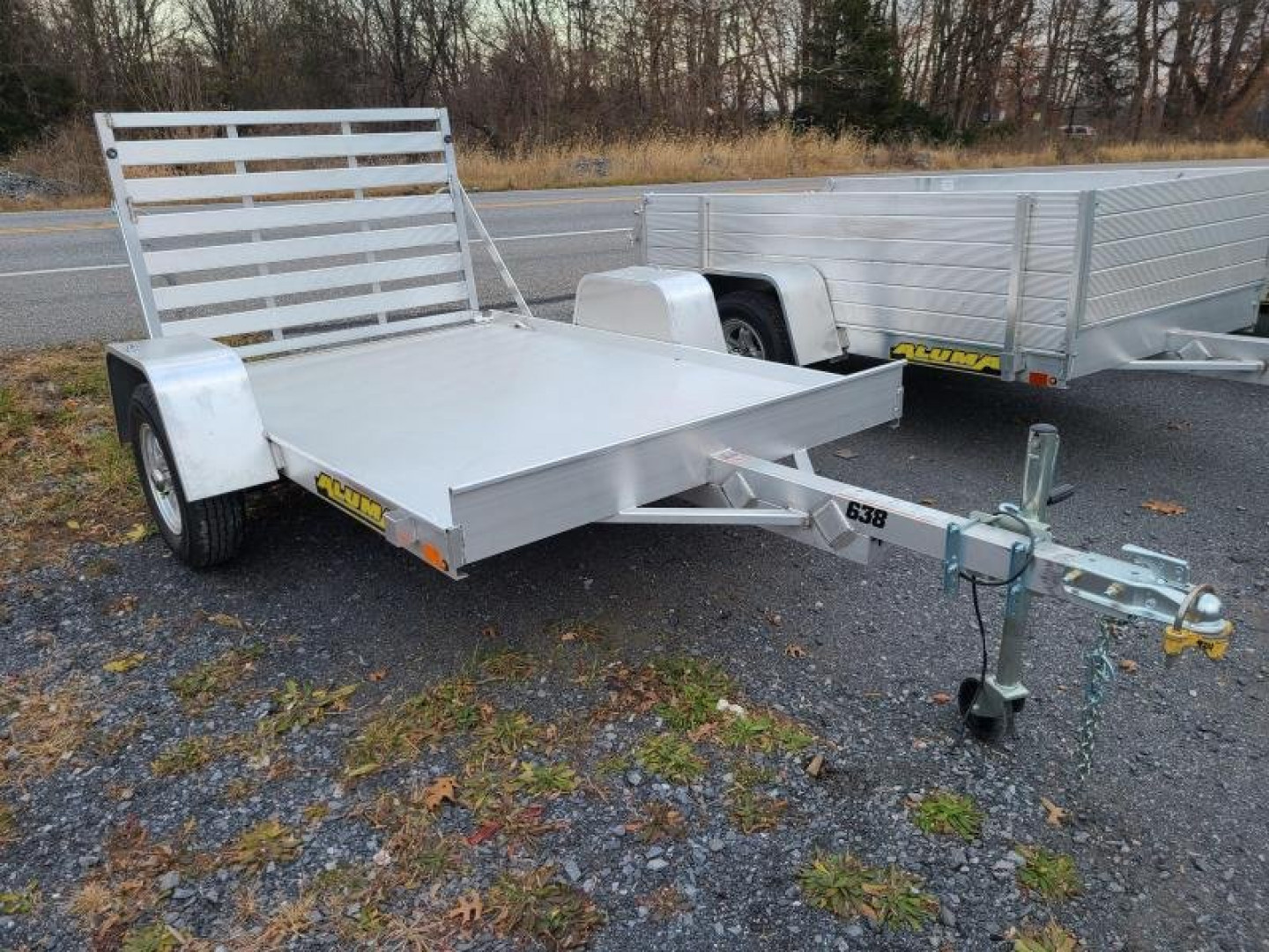 New 2027 Aluma 638S-TG One Piece Gate Utility Trailer ON SALE PLEASE CALL