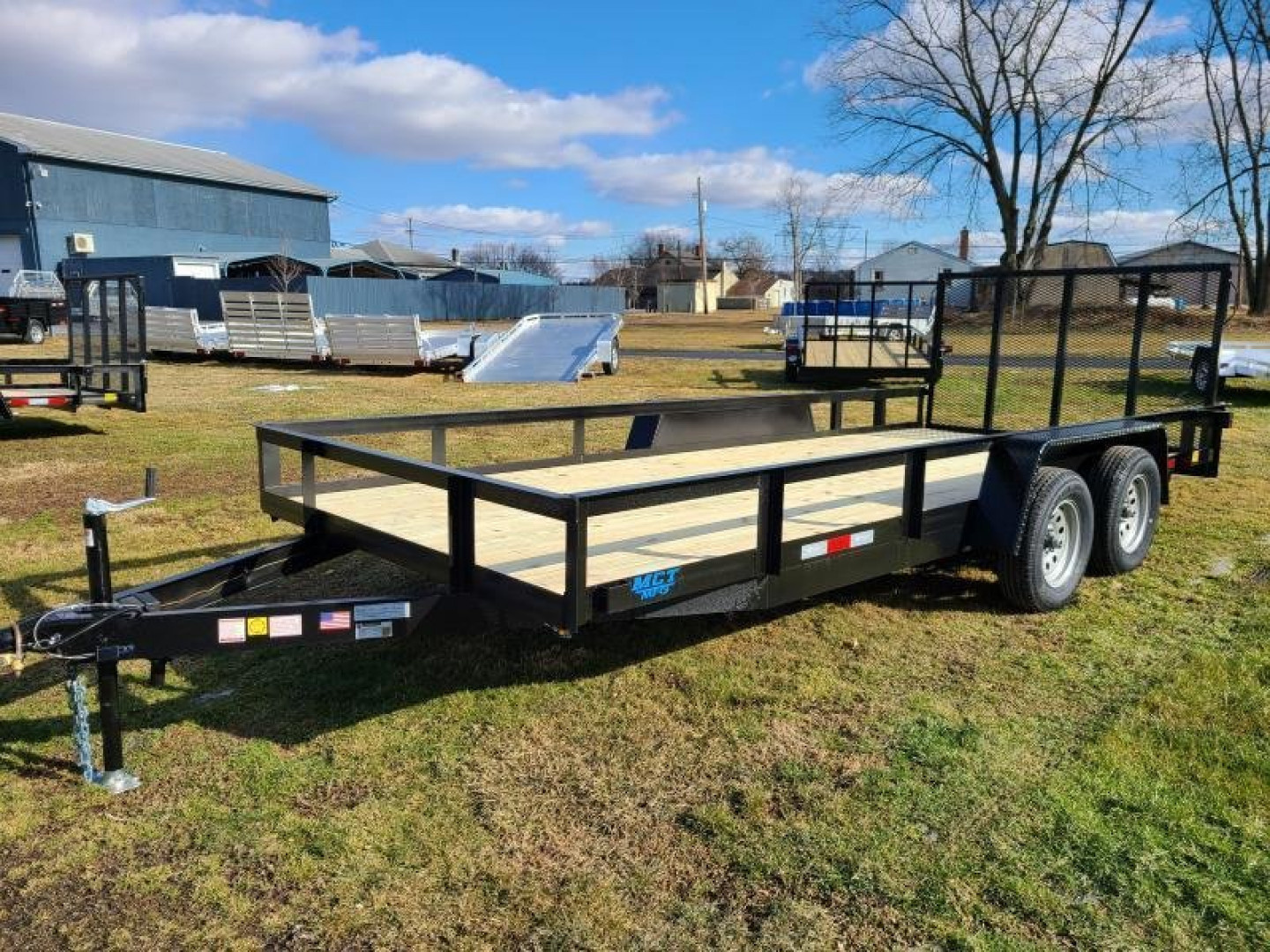 New 2026 MCT MFG 6'10"x18' Landscape trailer Utility Trailer