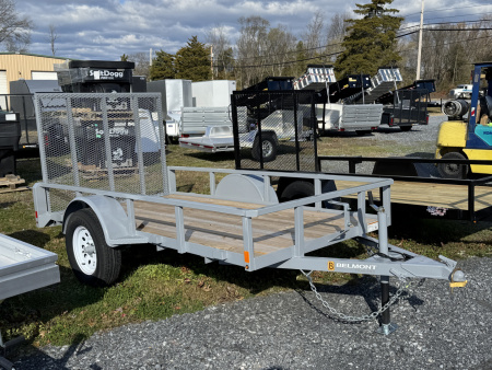 New 2025 BELMONT - 5'x10' Tube Top Single Axle UT510TT Utility Trailer FALL CLEARANCE SALE
