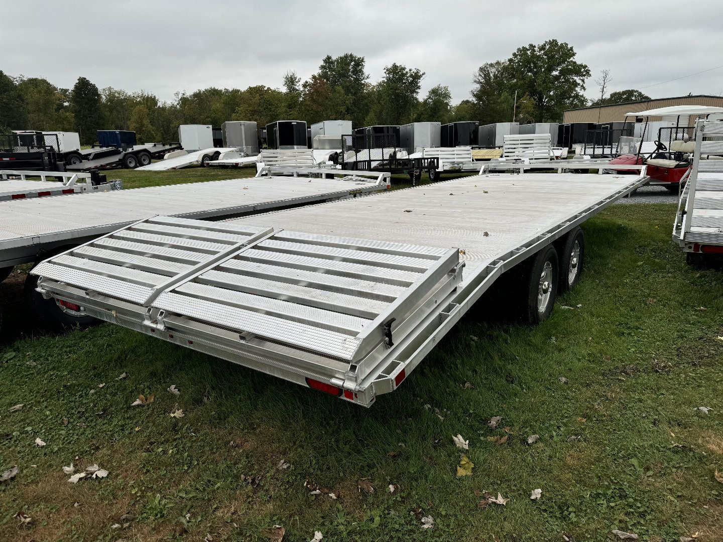 New 2026 Aluma 1024H-10K 24ft Deckover Hauler Equipment Trailer