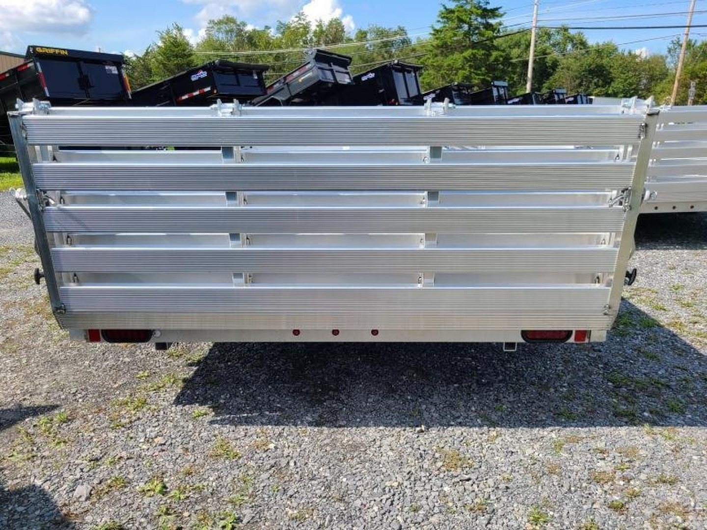 New 2026 Aluma 8115S-R-BT-SR 3 Place ATV w/ BiFold Gate ATV Trailer