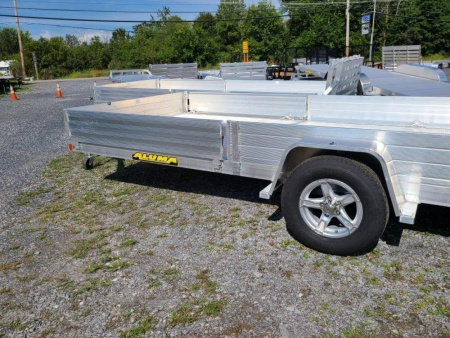 New 2026 Aluma 8115S-R-BT-SR 3 Place ATV w/ BiFold Gate ATV Trailer