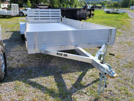 New 2026 Aluma 8115S-R-BT-SR 3 Place ATV w/ BiFold Gate ATV Trailer