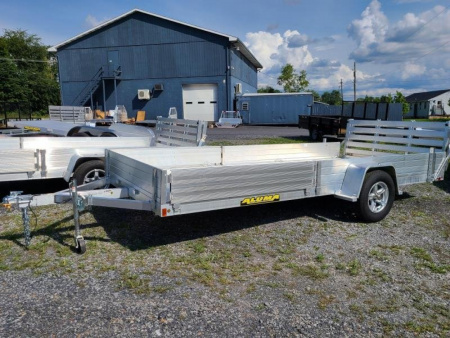 New 2026 Aluma 8115S-R-BT-SR 3 Place ATV w/ BiFold Gate ATV Trailer