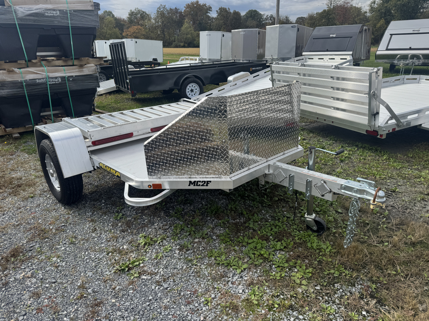 New 2025 Aluma MC2F-S-R-RTD Folding Motorcycle Trailer PRESEASON