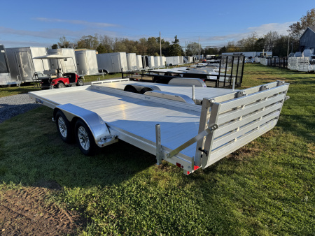 New 2026 Aluma 7820ESA-TA-EL-BT Utility Trailer Bifold Tail Gate FREE 15 INCH ALUMINUM WHEEL UPGRADE SUMMER SALE ON NOW