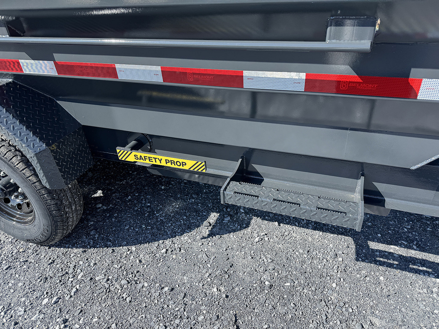 New 2026 Belmont Belmont 7x14 Heavy Duty 14k Low Profile Dump With Power Hydraulic Power Jack DTX8114-14K Dump Trailer