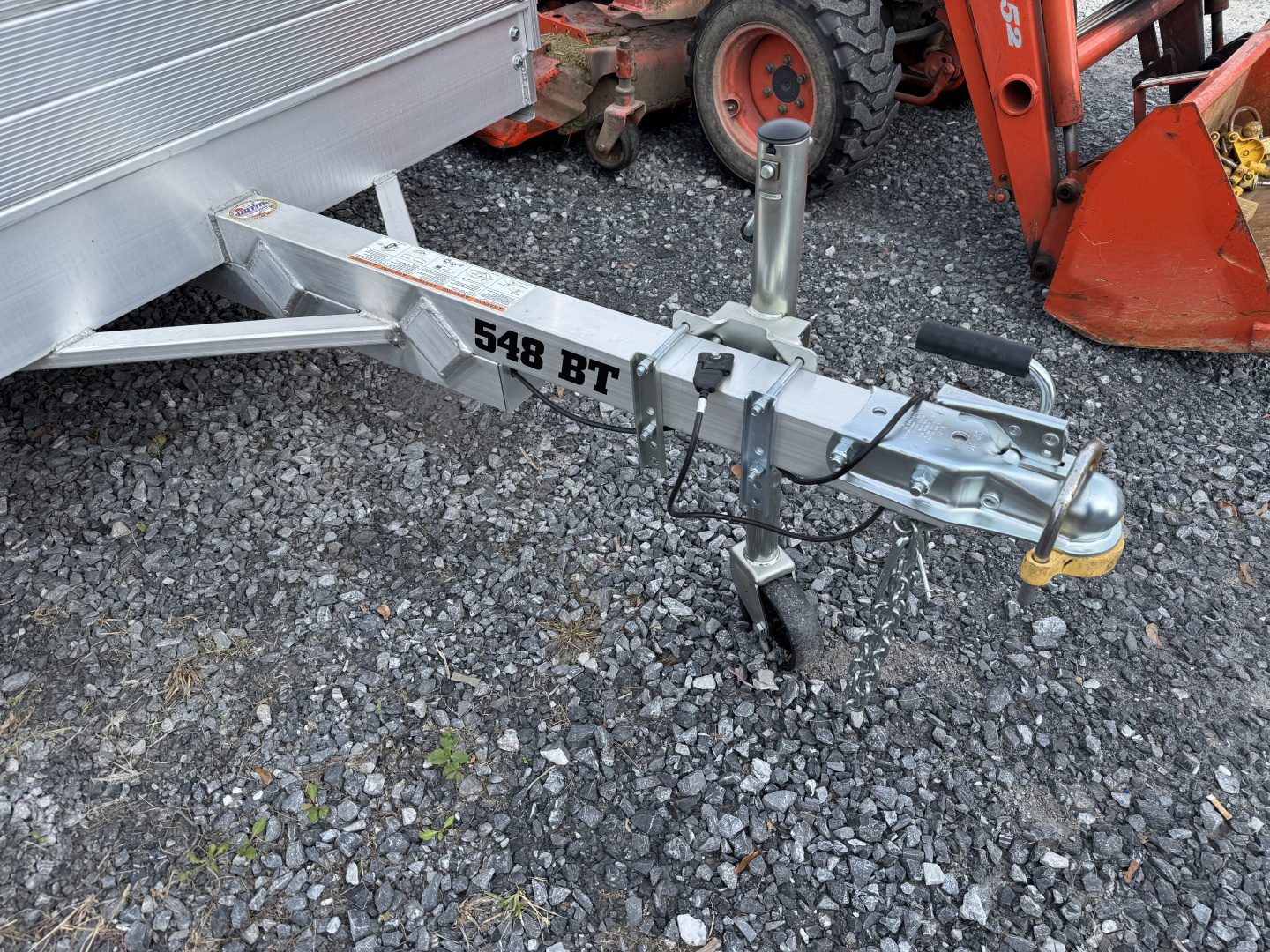 New 2027 Aluma 548S-BT 2Ft Solid Sides Bifold Tailgate Utility Trailer