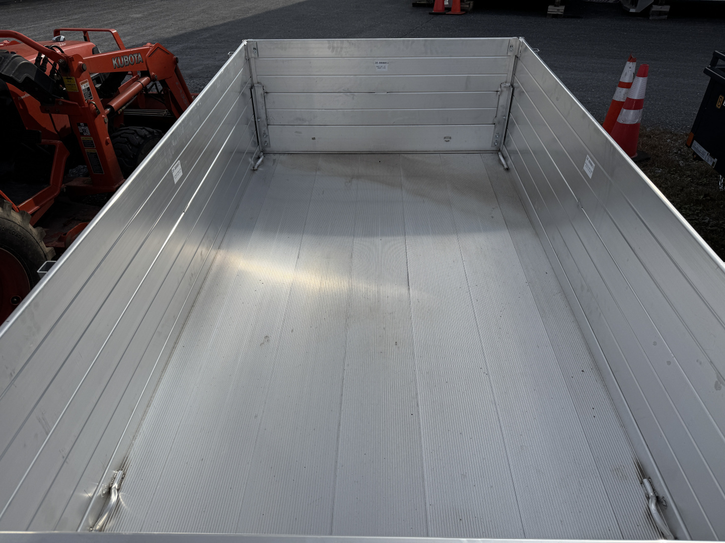 New 2027 Aluma 548S-BT 2Ft Solid Sides Bifold Tailgate Utility Trailer