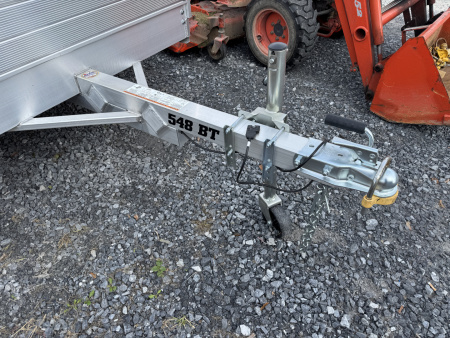 New 2027 Aluma 548S-BT 2Ft Solid Sides Bifold Tailgate Utility Trailer
