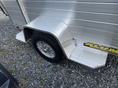 New 2027 Aluma 548S-BT 2Ft Solid Sides Bifold Tailgate Utility Trailer