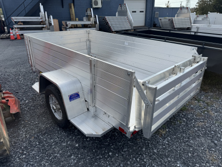 New 2027 Aluma 548S-BT 2Ft Solid Sides Bifold Tailgate Utility Trailer